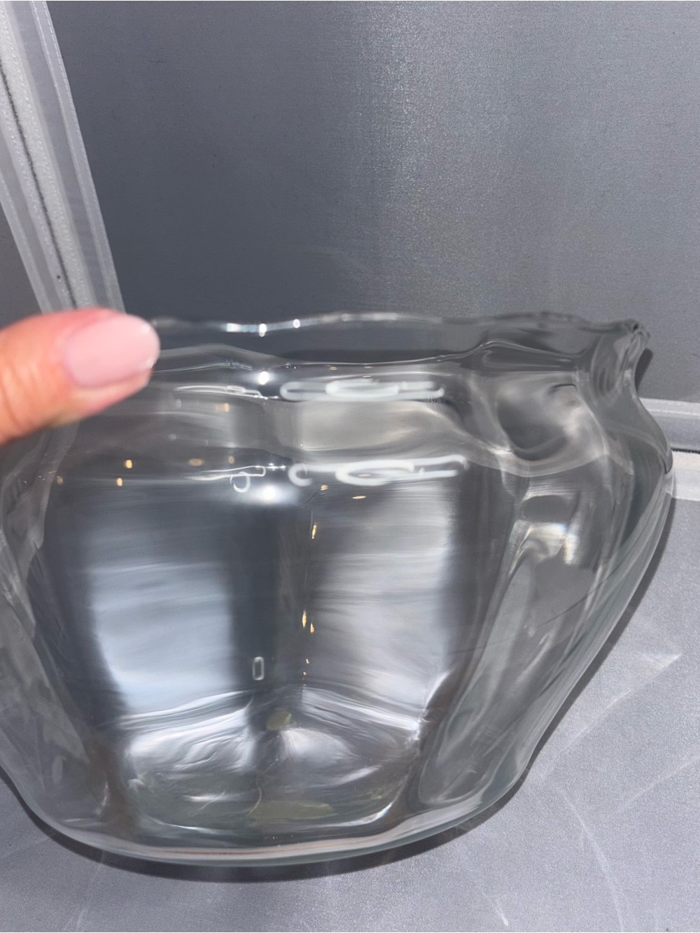 VTG Princess House Crystal 9" Salad Bowl Heritage Etched With Beveled Scalloped - Picture 7 of 9